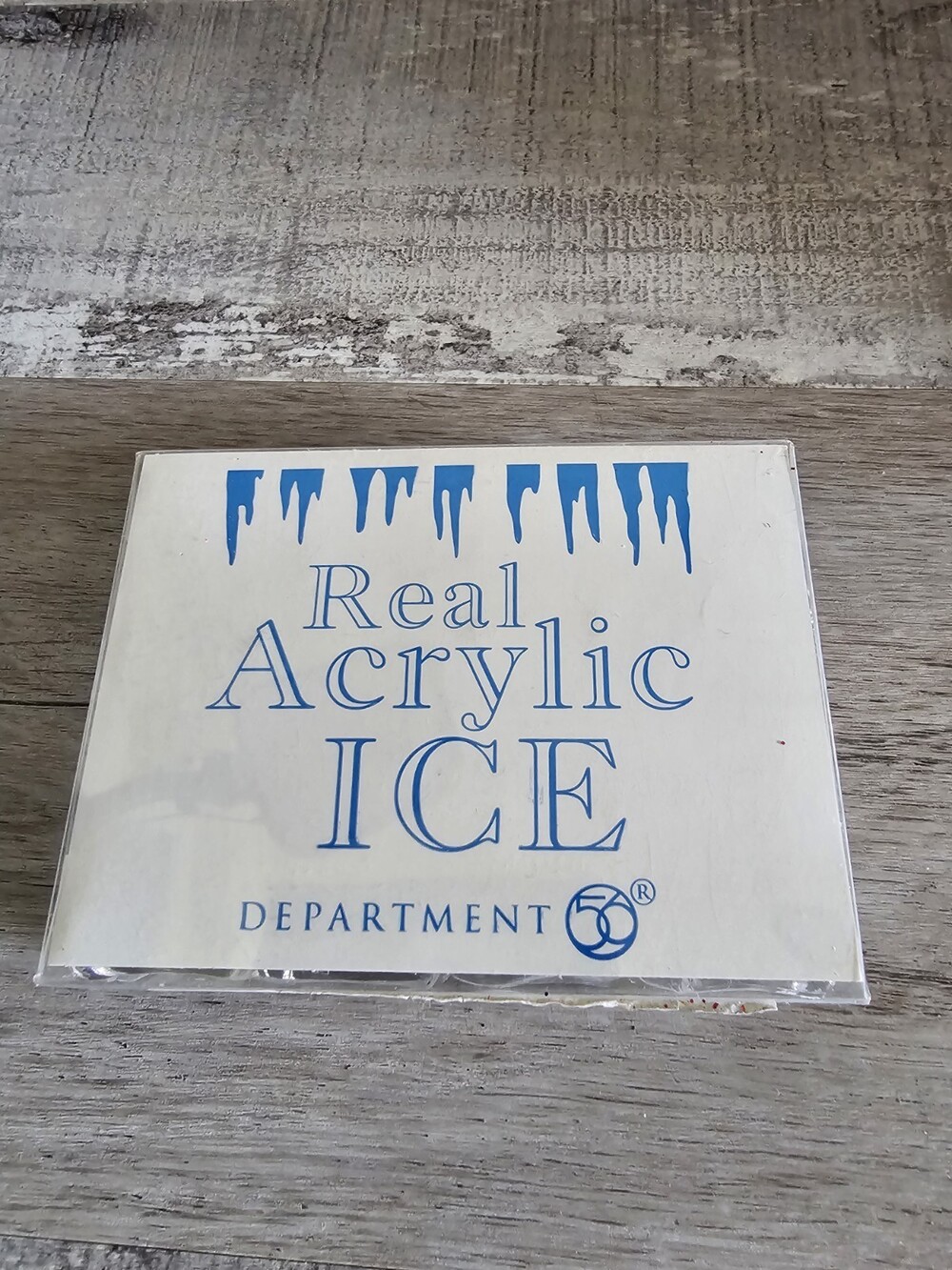 Department 56 Real Acrylic Ice Small Set/12 NEW 4037924 Village Christmas G23e